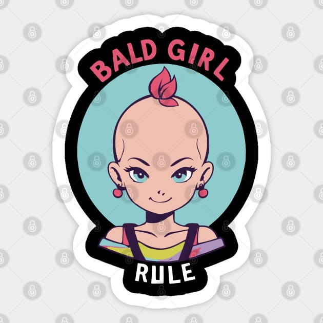 Bald girl Sticker by VivaVagina